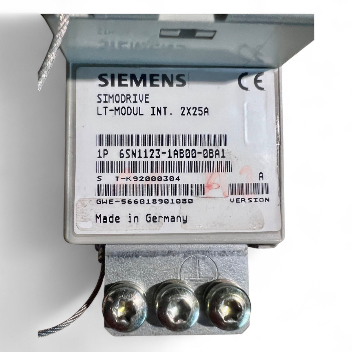 Siemens Simodrive LT-Modul INT. 2x25A Art.-Nr. 6SN1123-1AB00-0BA1 + Regelungseinschub Art.-Nr. 6SN1118-0AE11-0AA1 z. B. IMA 810 V