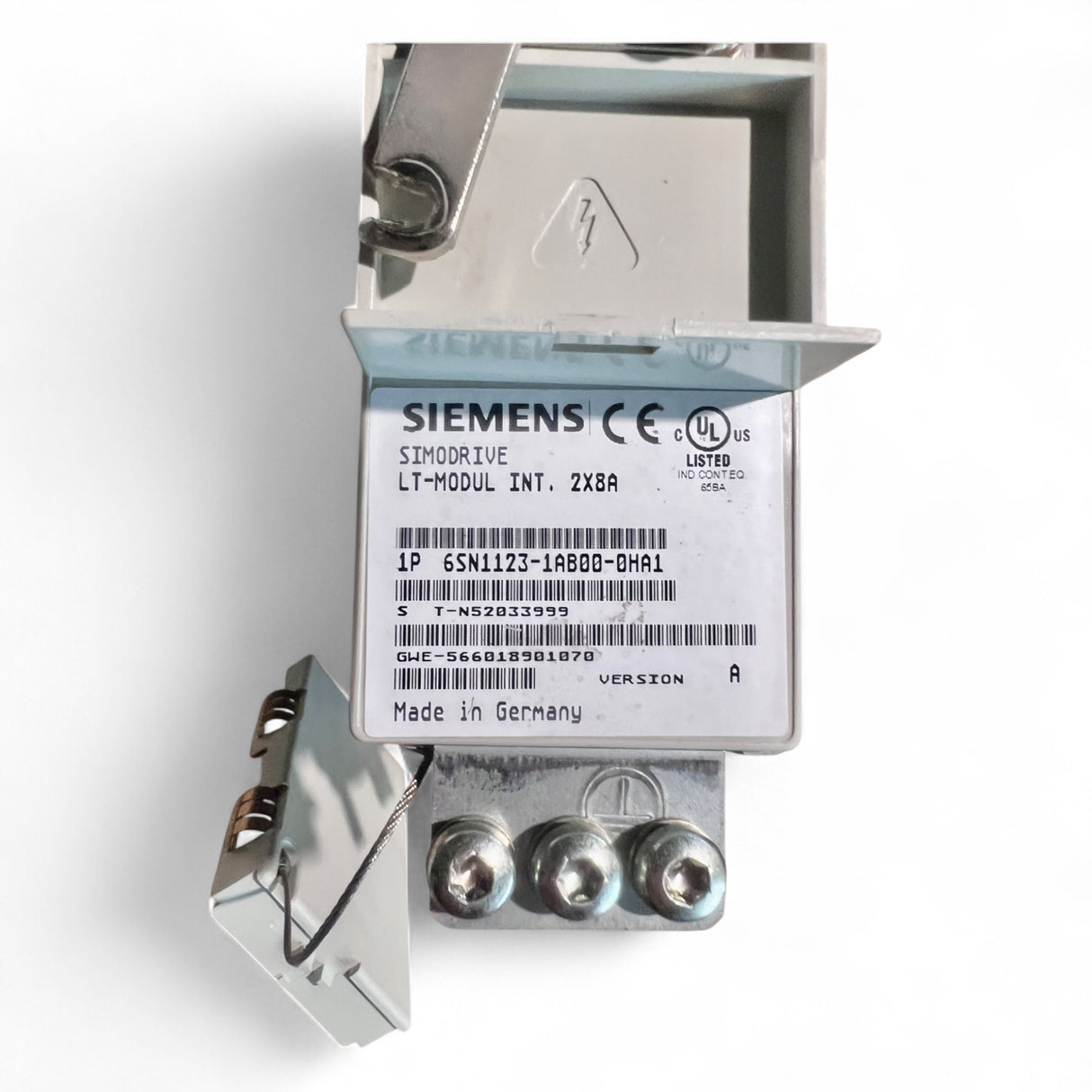 Siemens Simodrive Steuerungsmodul Art.-Nr. 6SN1118-0NK01-0AA1 + LT-Modul INT. 2x8A Art.-Nr. 6SN1123-1AB00-0AA1 z. B. IMA Maschinen