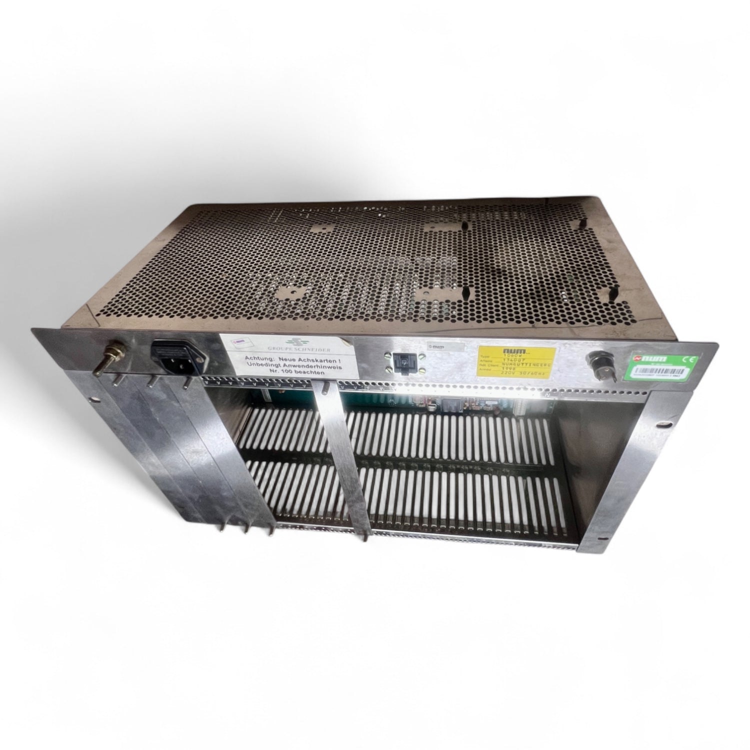 NUM 1060W CNC Steuerung – 19”-Rack (7HE) mit Backplane 48×31×32 cm, 220V 50/60Hz – Art.-Nr. 0224202080F – kompatibel mit IMA 810 V