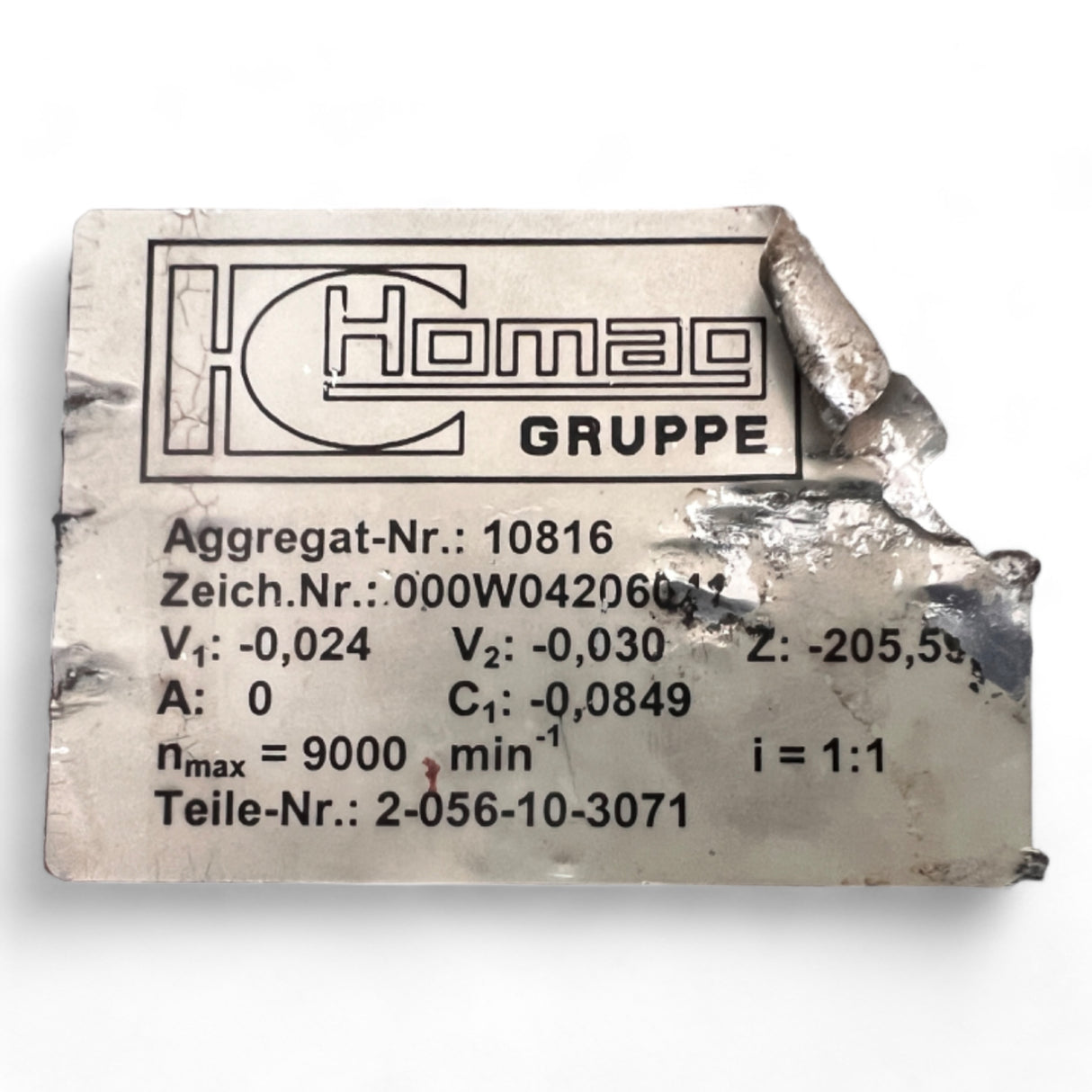 HOMAG/WEEKE/BENZ Adapteraggregat  Säge Wechselaggregat 2-056-10-3071 mit Nut Fräser