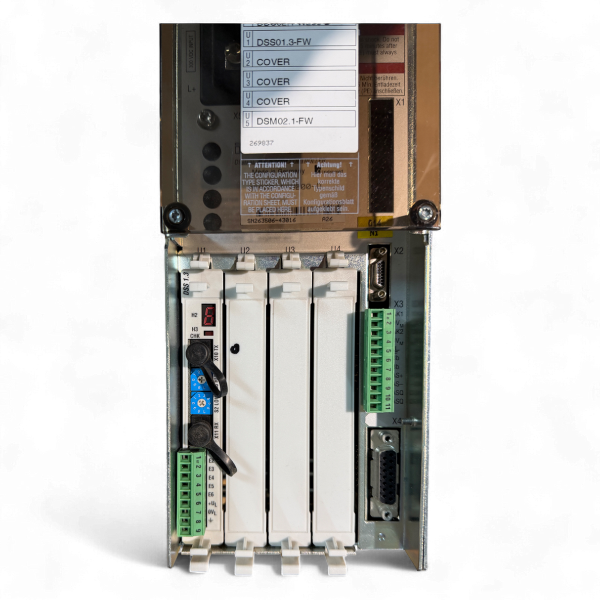 Bosch Rexroth Indramat Servoregler DDS02.1-W200-D für Homag BAZ 32 Digital AC Servo Controller Art.-Nr. DDS02.1-W200-