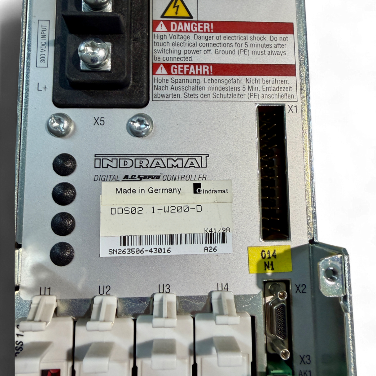 Bosch Rexroth Indramat Servoregler DDS02.1-W200-D für Homag BAZ 32 Digital AC Servo Controller Art.-Nr. DDS02.1-W200-