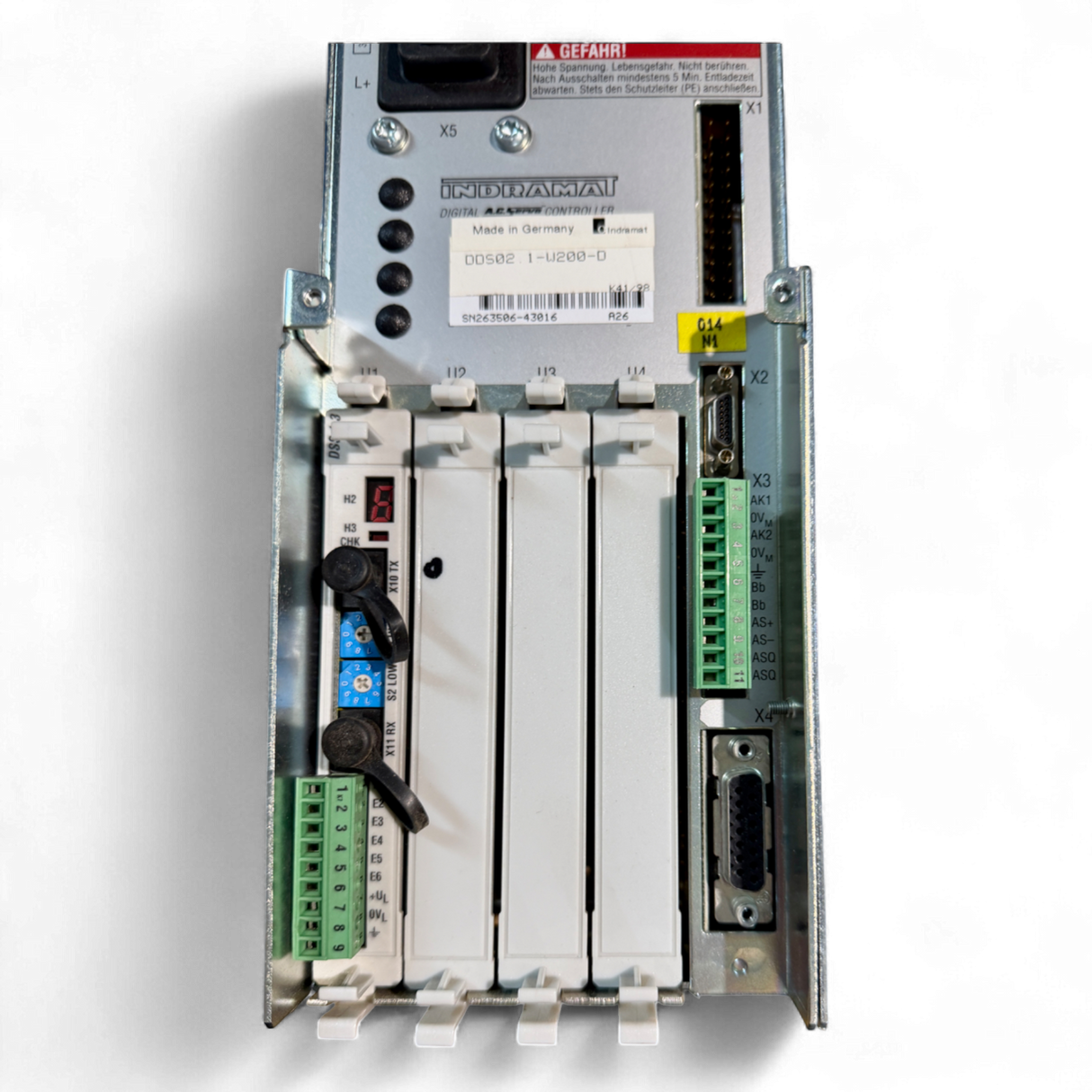 Bosch Rexroth Indramat Servoregler DDS02.1-W200-D für Homag BAZ 32 Digital AC Servo Controller Art.-Nr. DDS02.1-W200-