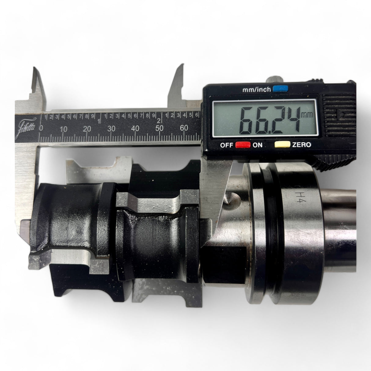 HSK 63 F Spannzangenfutter mit Bohrungsaufnahme und Duplex HW Profilfräser D=63 mm L=36 mm