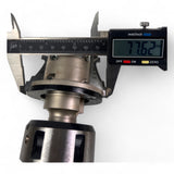 HSK 63 F Spannzangenfutter mit Spannzange und HW Wechselplatten Profilfräser Ø 76 mm B=40 mm , Z=2