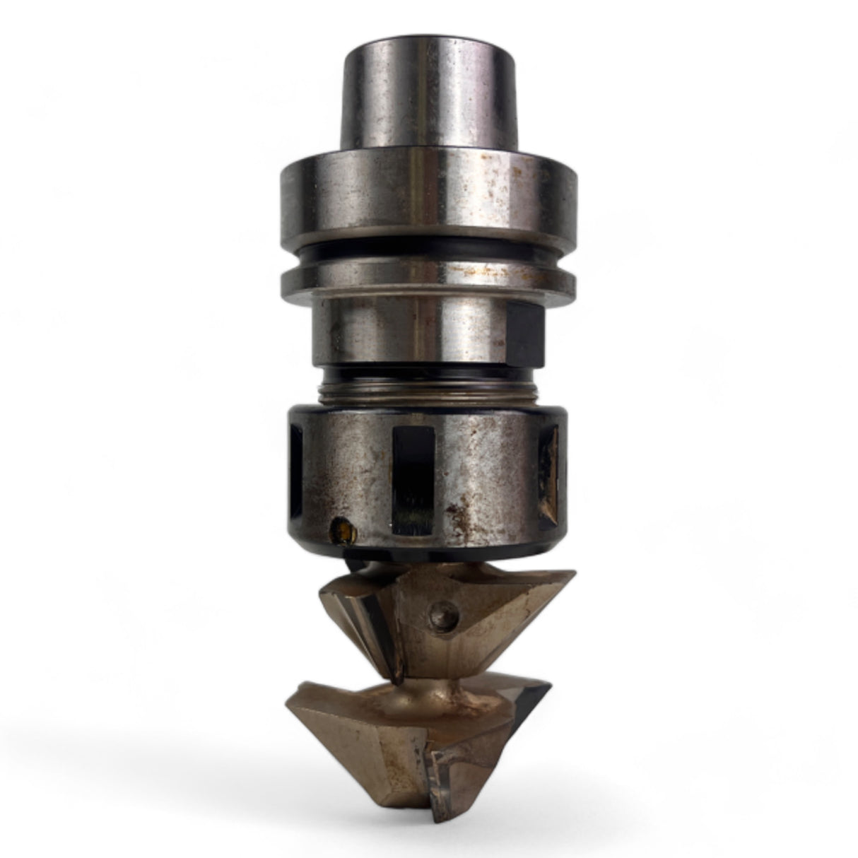 HSK 63 F Spannzangenfutter mit Spannzange und HW Profilfräser Ø 56 mm 2 HW Fasefräsern , Z=3
