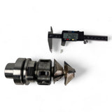 HSK 63 F Spannzangenfutter mit Spannzange und HW Profilfräser Ø 56 mm 2 HW Fasefräsern , Z=3