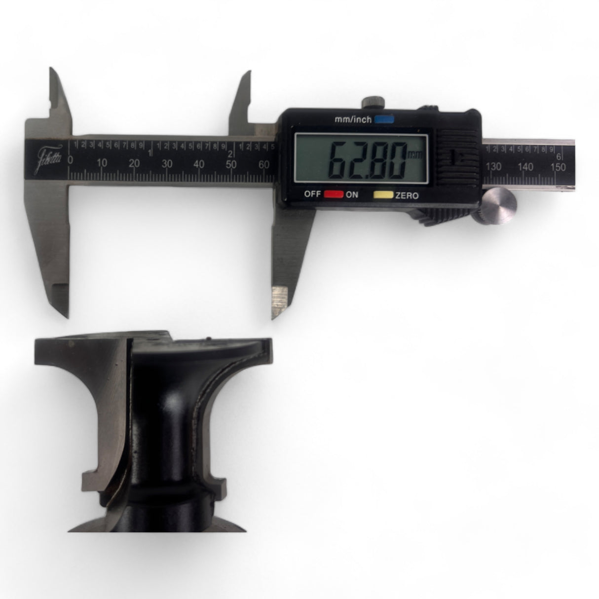 HSK 63 F Spannzangenfutter mit austauschbaren Spannzangen und HW Profilfräser Ø 22 mm, L=40 mm, Z=2