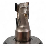 HSK 63 F Spannzangenfutter mit austauschbaren Spannzangen und DIA Fräser Ø 22 mm, L=34 mm, Z=3