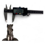 HSK 63 F Spannzangenfutter mit austauschbaren Spannzangen und DIA Fräser Ø 22 mm, L=34 mm, Z=3
