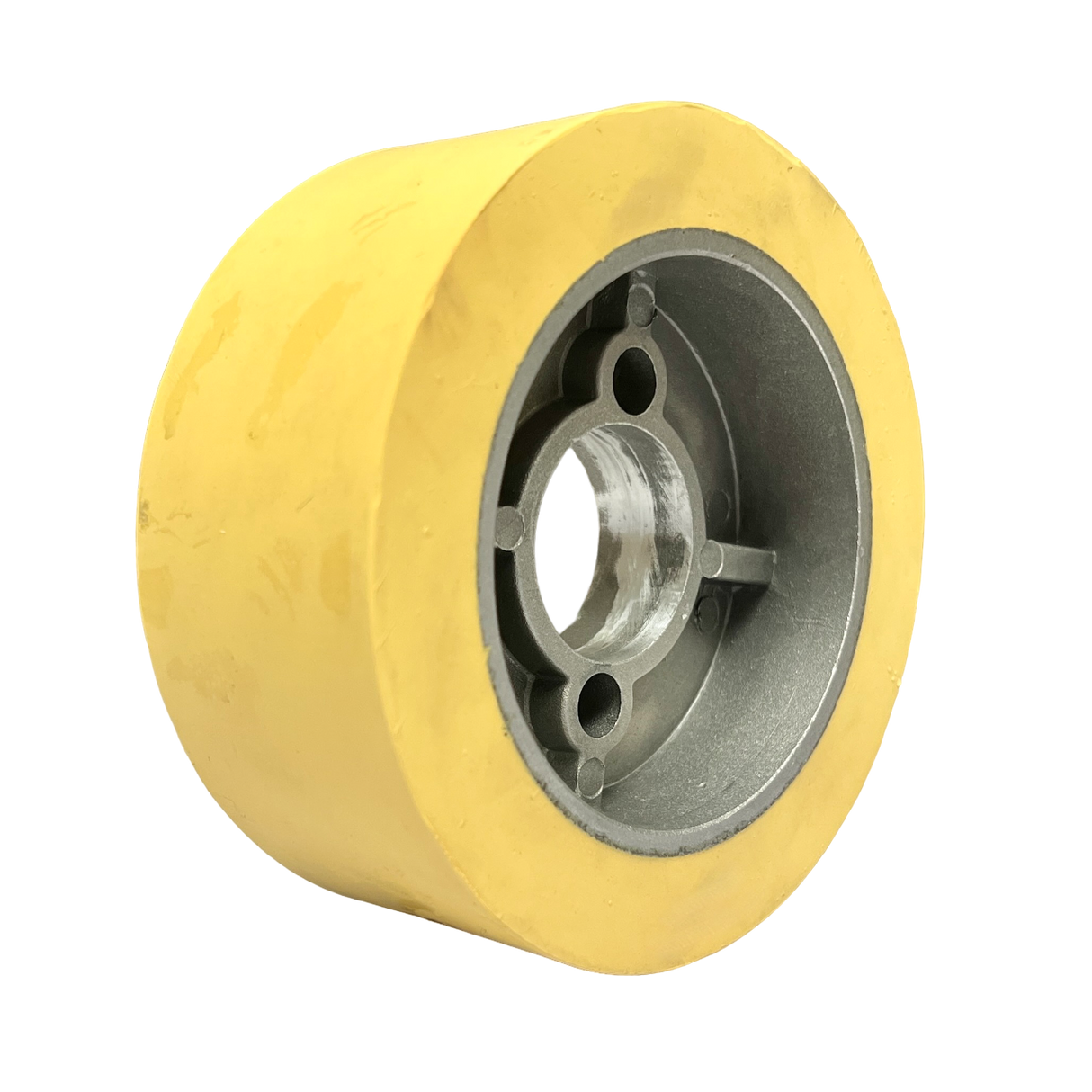 4 Pieces PUR Feeder Rollers 120 x 60 mm HighGrip Polyurethane (PU R) with Aluminum Core – Ø35 mm Bore – Bolt Circle 8.5 x 48.5 – for Maggi, Haffner, HolzHer