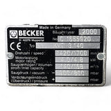 Becker KVT 3.140 Trockenlaufende Drehschieber-Vakuumpumpe