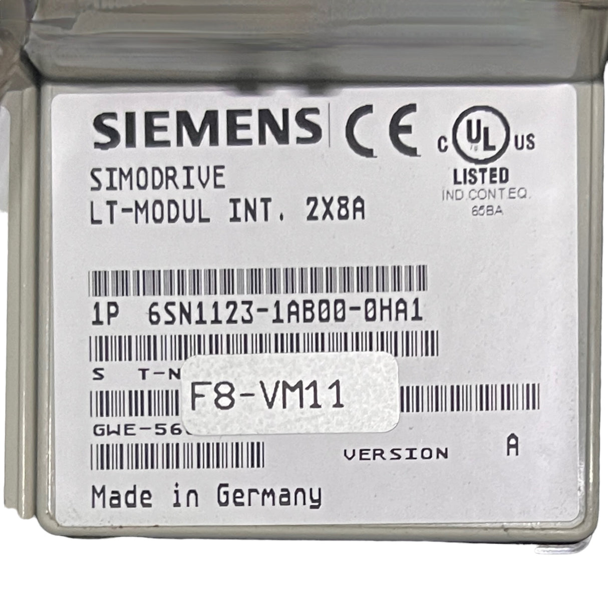 Siemens SIMODRIVE LT-Modul INT. 2X8A (6SN1123-1AB00-0HA1)