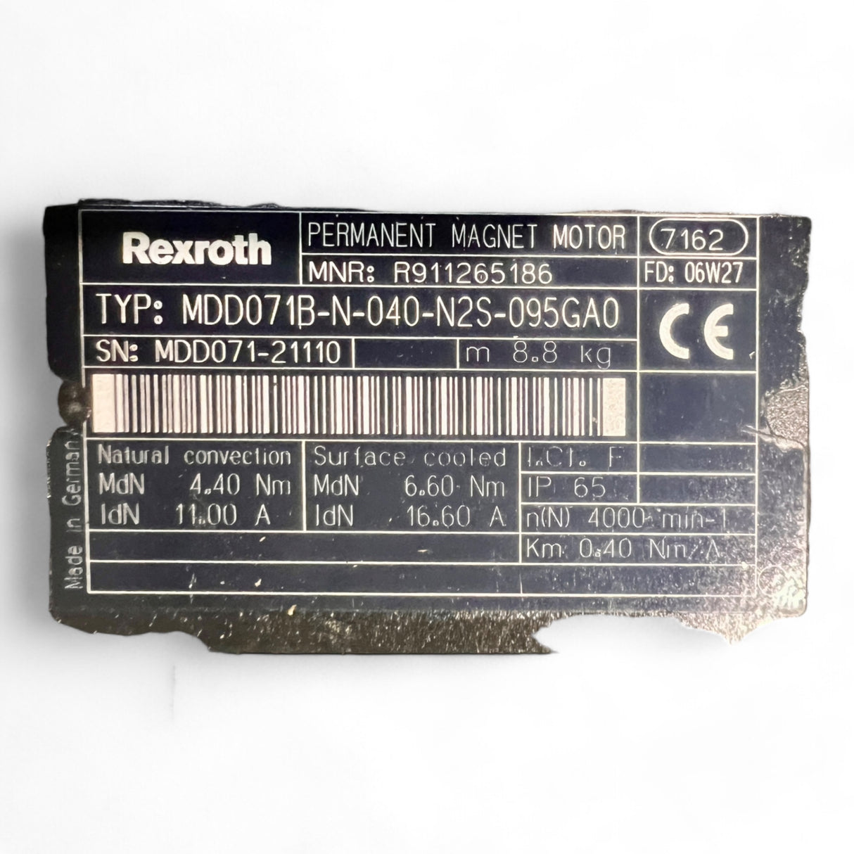 REXROTH Permanent Magnetmotor  MDD071B-N-040-N2S-095GAO mit Alpha Getriebe TP 010X-MF1-40%-OEO-25