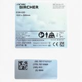 BBC BIRCHER Trittschutzmatte Trittmatte Sicherheitsschaltmatte ESM-52D 1600 x 500 x 11 mm für HOMAG / IMA fabrikneu  Hersteller Kennz. 211715/B