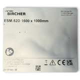 BBC BIRCHER Trittschutzmatte Trittmatte Sicherheitsschaltmatte ESM-52D 1600 x 1000 x 11 mm für HOMAG / IMA fabrikneu Hersteller Art.Nr. 211714/B