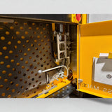 Strapex SMG 65 automatische Umreifungsanlage mit Fördertechnik und modularen Gliederbandförderanlage