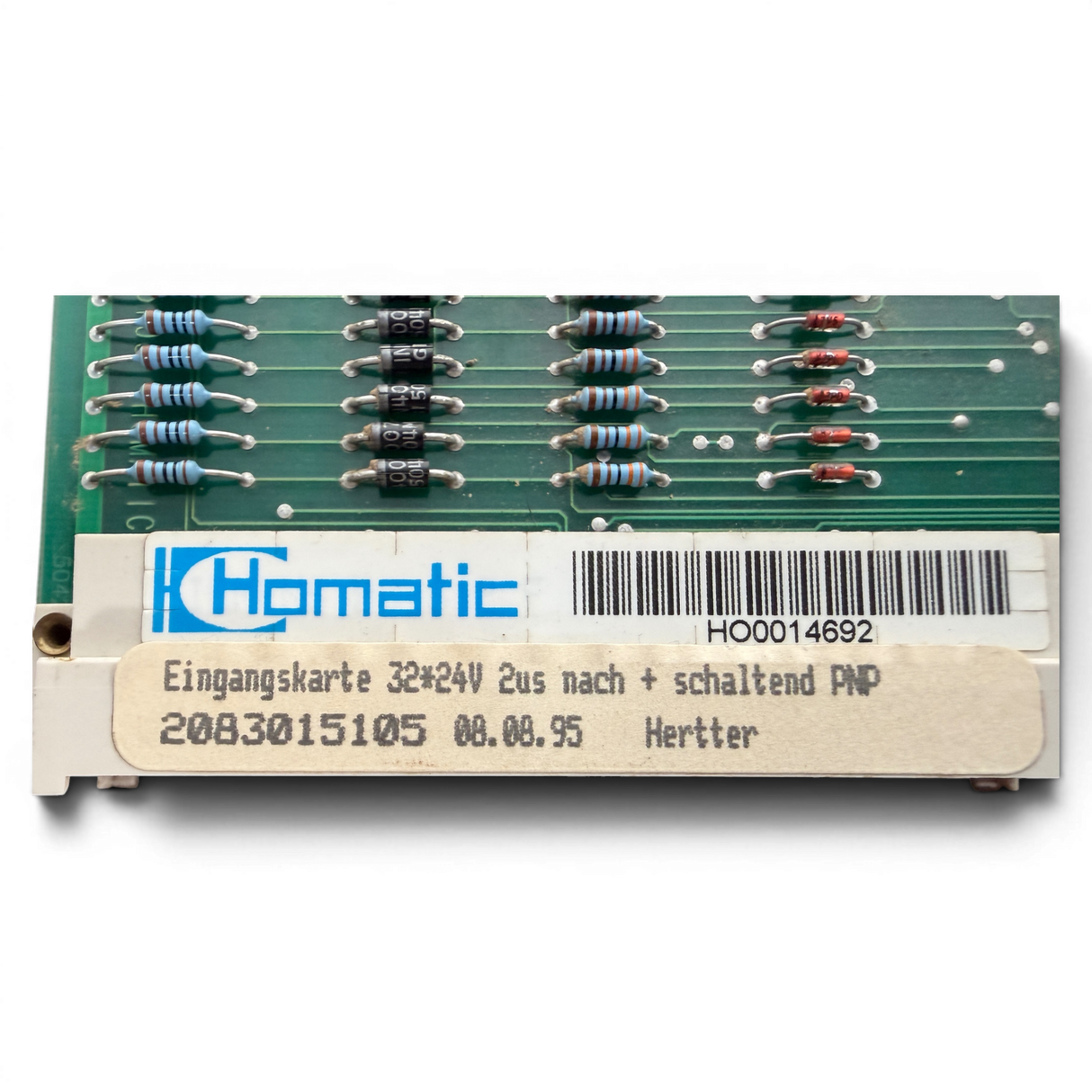 HOMAG Eingangskarte  32E 24V PNP HC020 2US +SCHALTEND Art.-Nr. 20B3015105 für BAZ 32 BOF