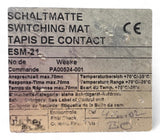 Homag Weeke Bircher Trittmatte Sicherheits-Schaltmatte ESM-21,  1200x1000mm blau 121019-001, PA00524-001 Homag Nr. 4-008-32-0432