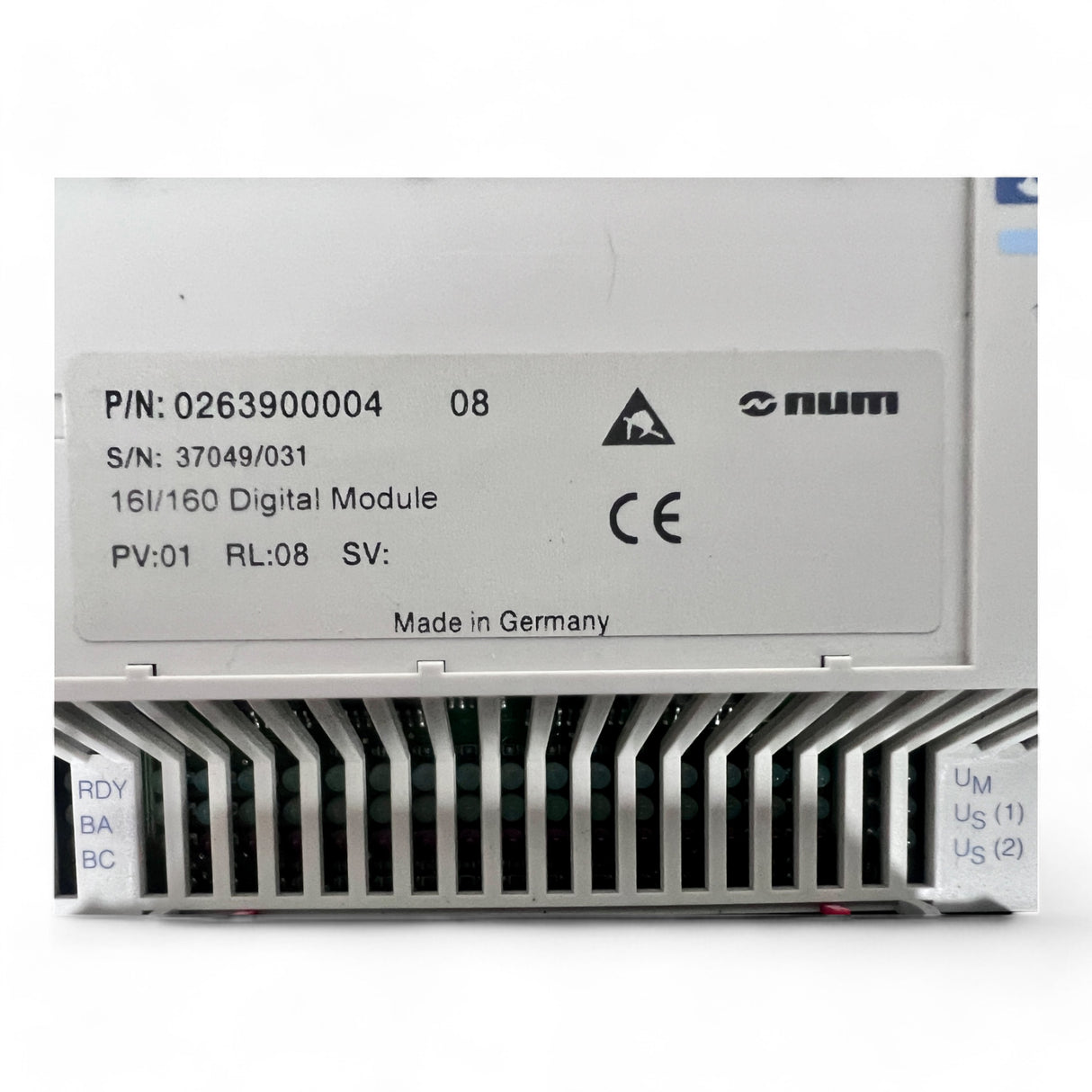 NUM 16I/16O Digital Module – P/N: 0263900004  16 In/16 Out 24 VDC Modul