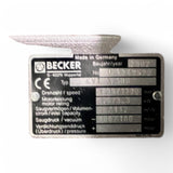 BECKER KVT 3.100 Trockenlaufende Drehschieber-Vakuumpumpe