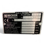 BECKER KVT 3.100 Trockenlaufende Drehschieber-Vakuumpumpe