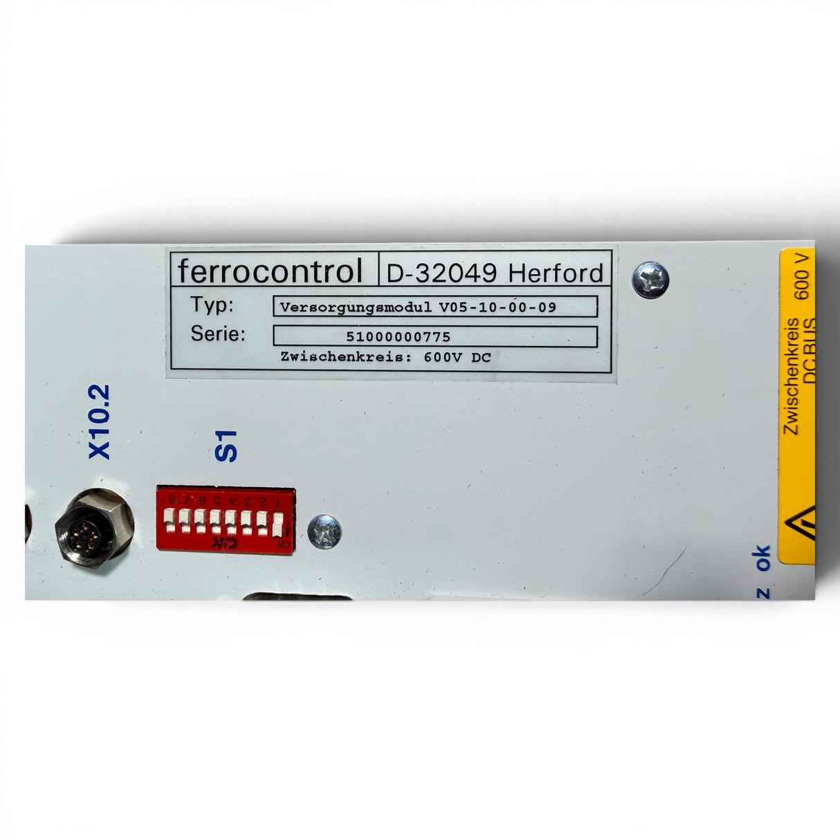 Ferrocontrol Versorgungsmodul V05-10-00-09 600 V DC NC CNC Stromversorgung Priess & Horstmann
