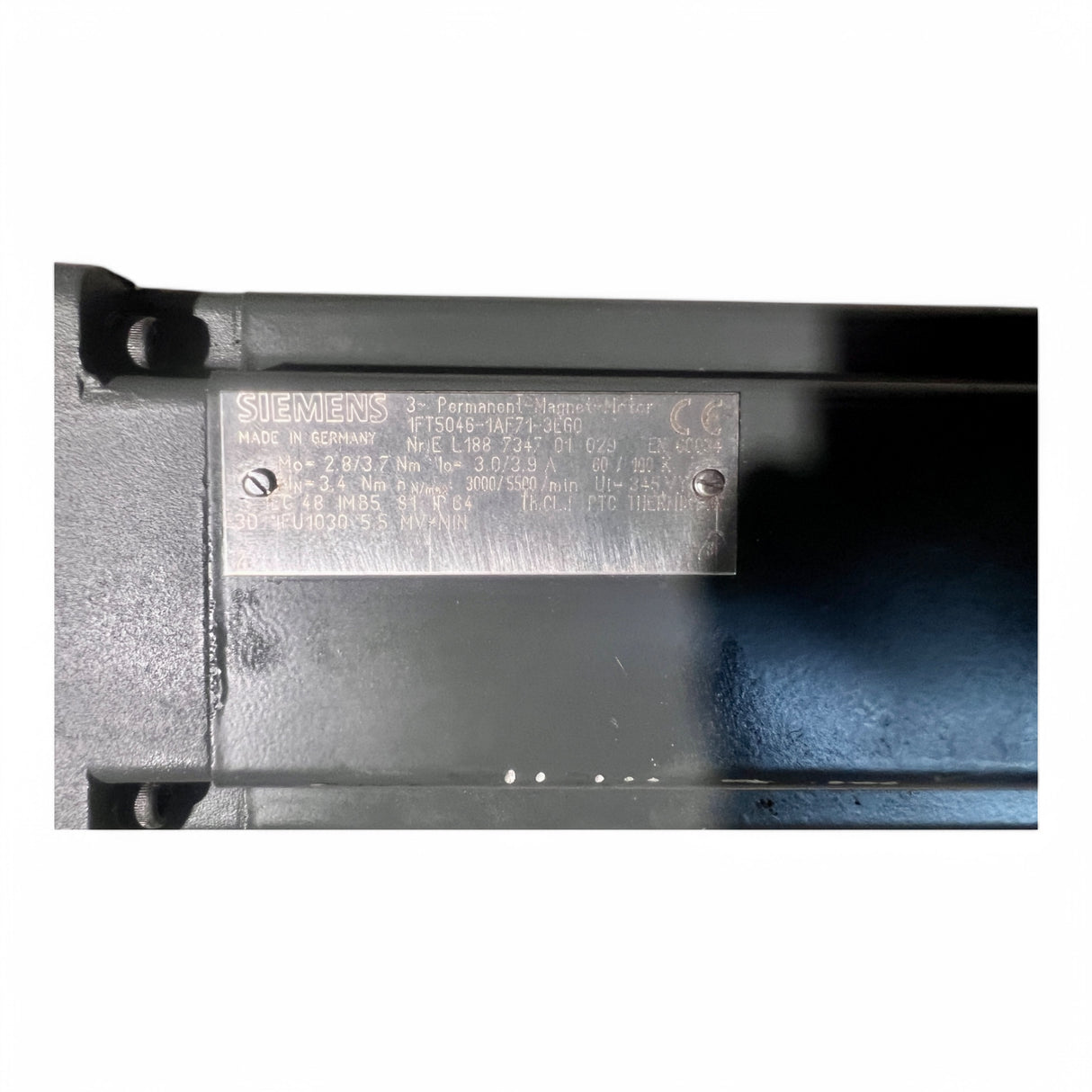 SIEMENS Servoantrieb mit Getriebe – 1FT5046-1AF71-1BG0 + Pfitzer & Partner FPL 11-2 SK + Siemens 6FX2001-2GB50  C-Achse IMA Art.-Nr. 1FT5046-1AF71-1BG0