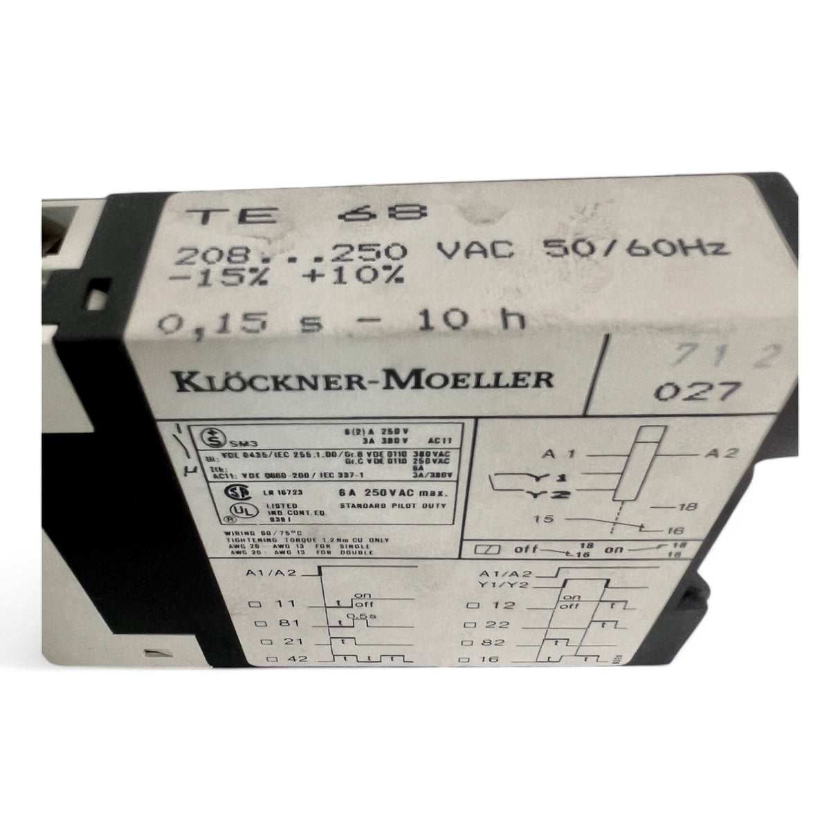 Klöckner-Moeller TE 68 Zeitrelais ‍