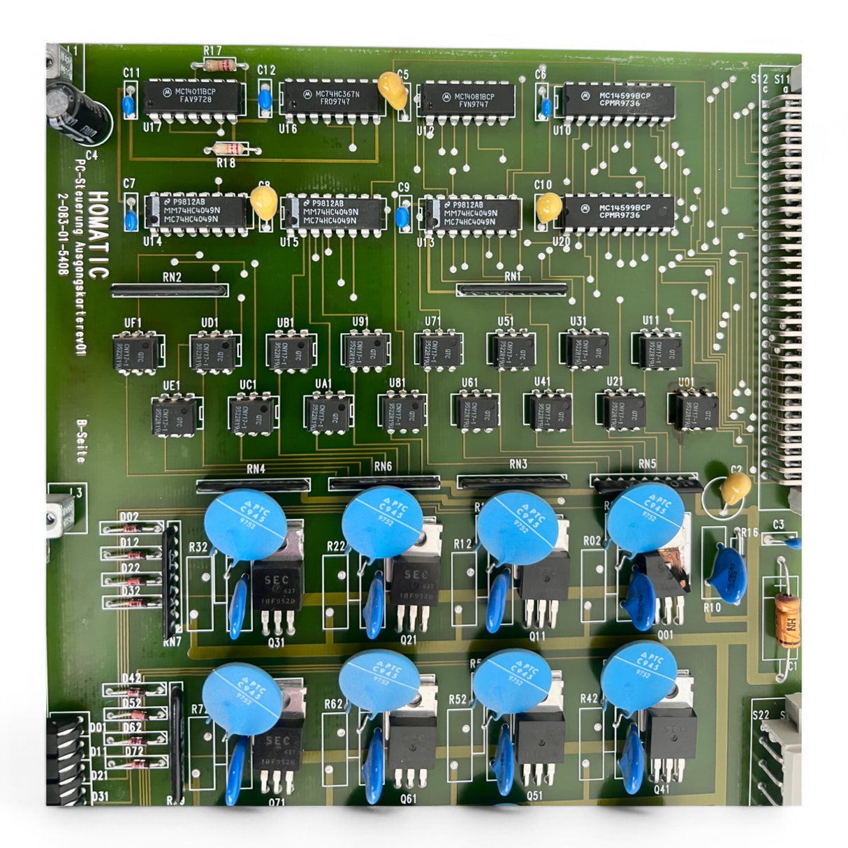 HOMAG Homatic Output Card 16A 24V PNP HC020 Part No. 2-083-01-5408 No. H00121614 BAZ BOF