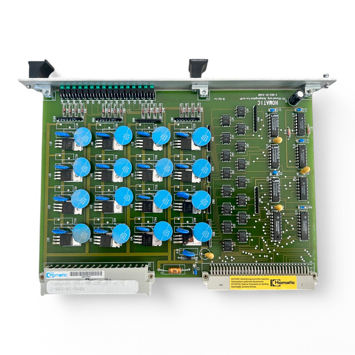 HOMAG Homatic Output Card 16A 24V PNP HC020 Part No. 2-083-01-5408 No. H00121614 BAZ BOF