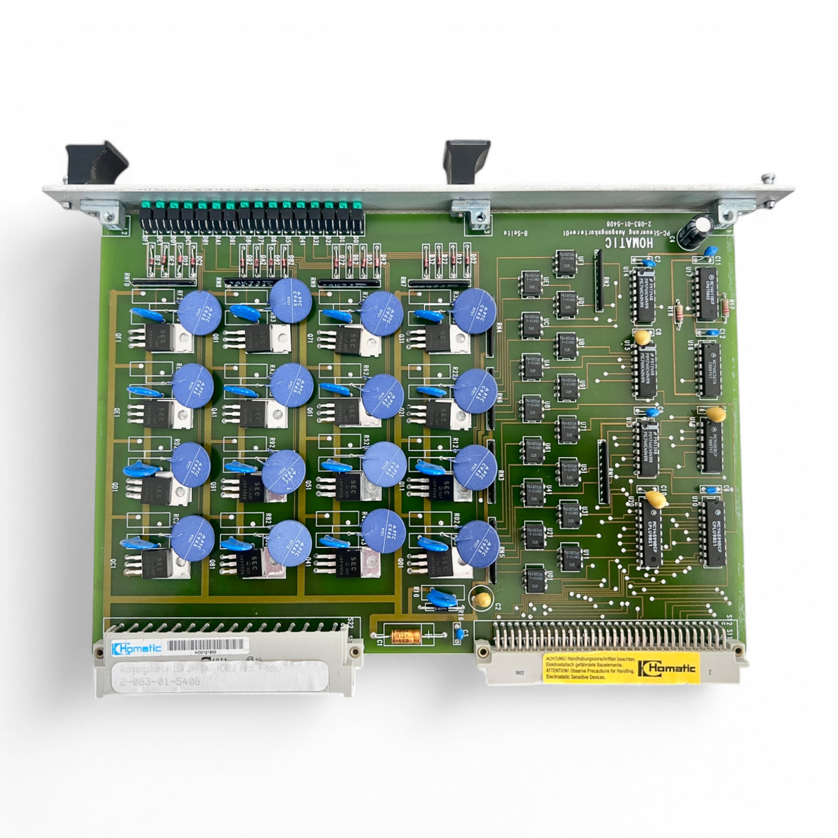 HOMAG HOMATIC Output Card 16A 24V PNP HC020 Art. 2-083-01-5408 –Serial No.: HO0121600 BAZ BOF