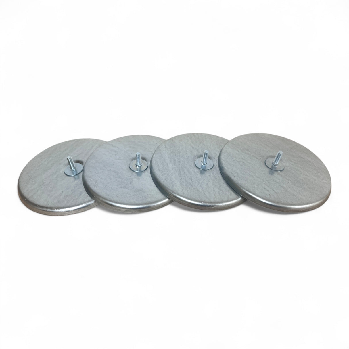 Filterronde Filterdeckel Deckel verzinkt für Filterschlauch D=200 mm mit Gewindebolzen M8x25 (4 Stück)