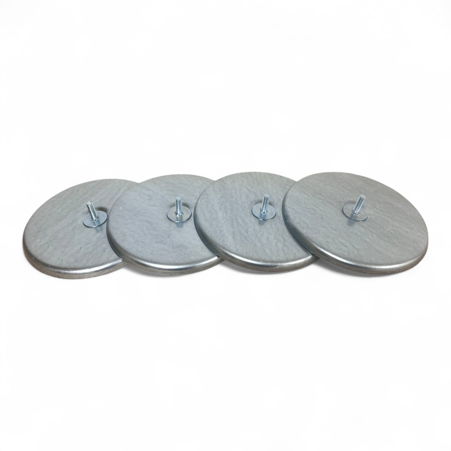 Filterronde Filterdeckel Deckel verzinkt für Filterschlauch D=200 mm mit Gewindebolzen M8x25 (4 Stück)