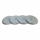 Filterronde Filterdeckel Deckel verzinkt für Filterschlauch D=200 mm mit Gewindebolzen M8x25 (4 Stück)