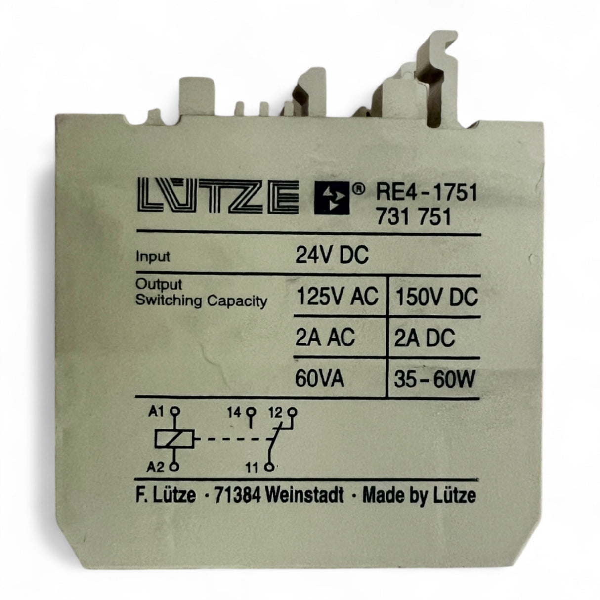 Lütze RE4 1751 Relaismodul M1-K9A 24VDC