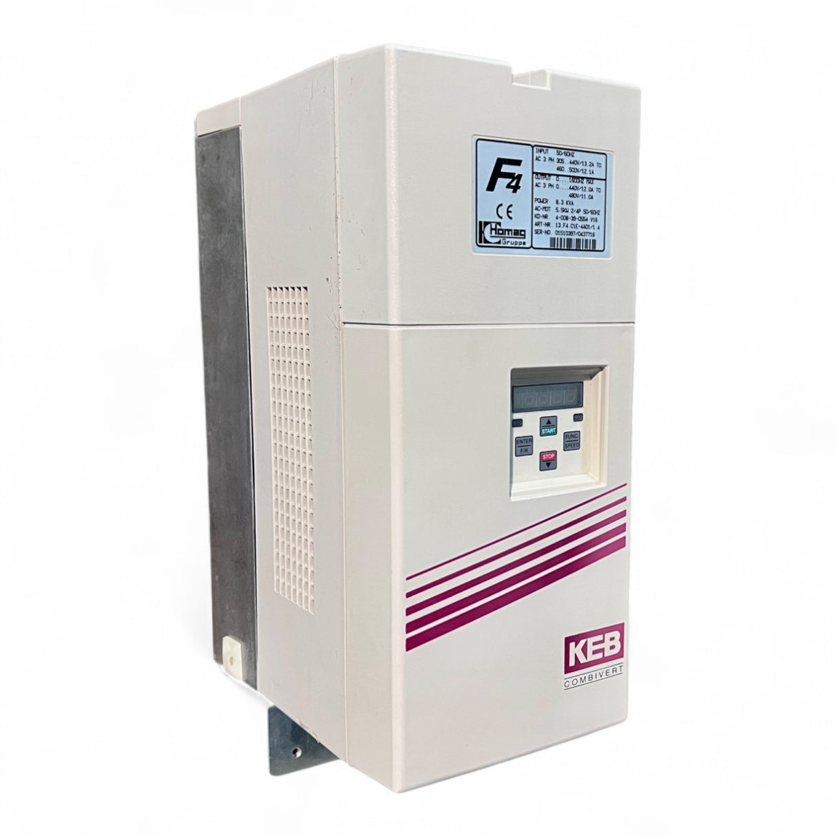 HOMAG KEB Frequenzumrichter COMBIVERT F4 13.F4.C1E-4A01.1/4 für 5,5 kW 400 V 50/60 Hz 4-008-39-0554 V16