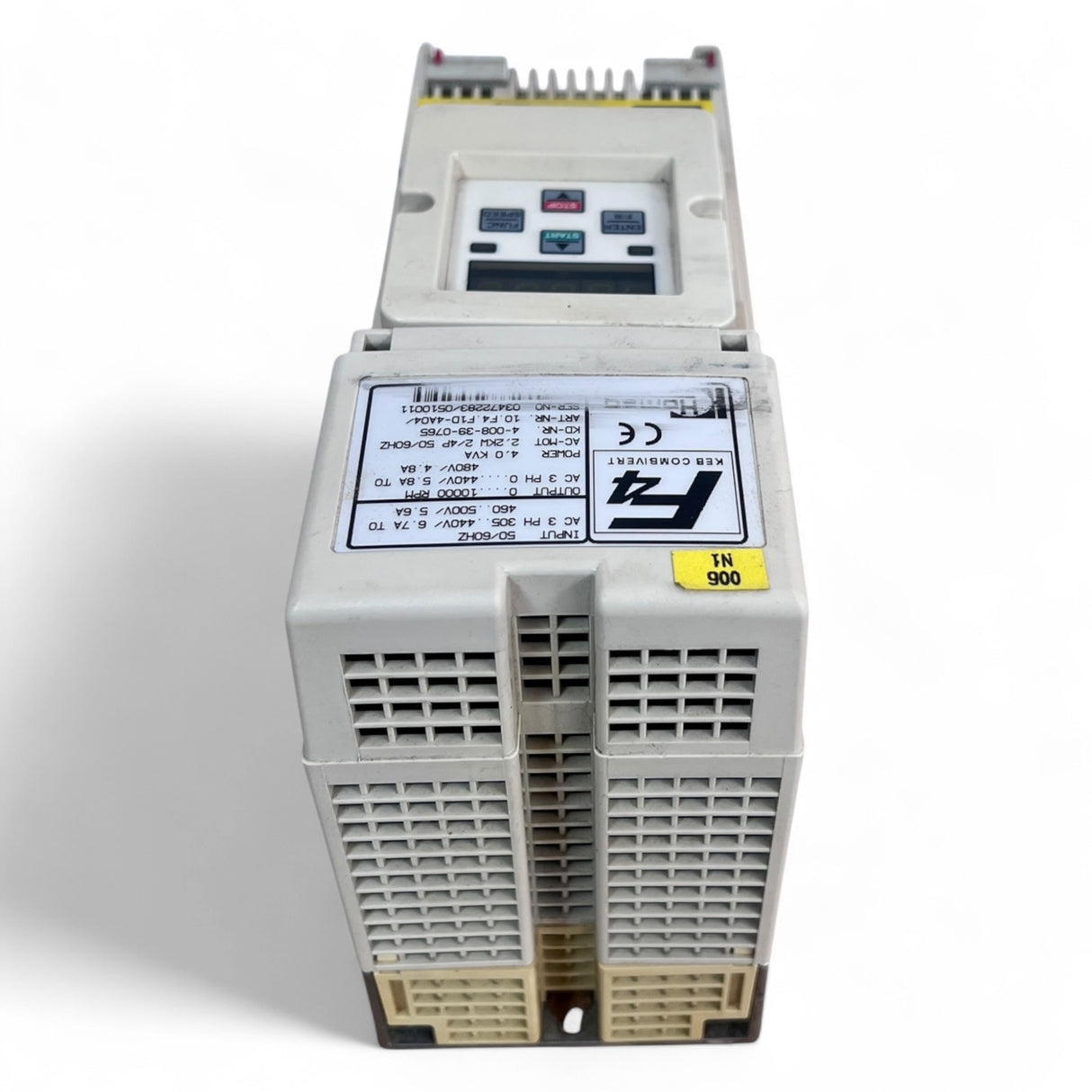 KEB COMBIVERT F4 Frequenzumrichter 10.F4.F1D-4040/Z 2.2 kW 4.0 kVA  Motorleistung mit RS232-Toslink Modul