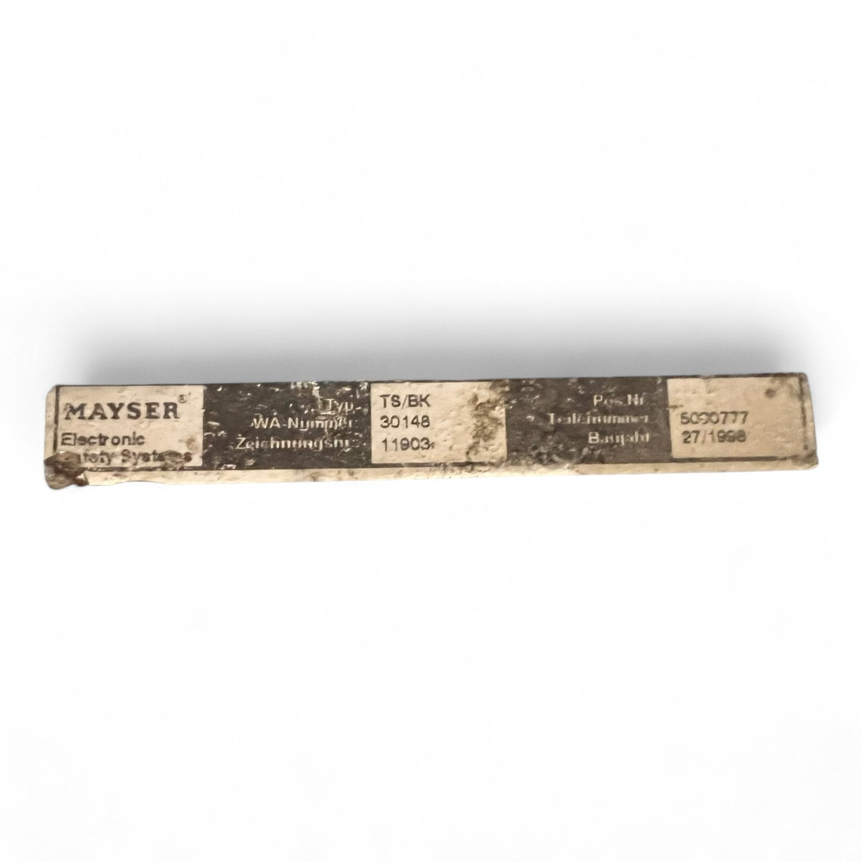 MAYSER Trittmatte Sicherheitsschaltmatte 1600 x 500 x 11 mm  Typ TS/BK Art.Nr.5090777