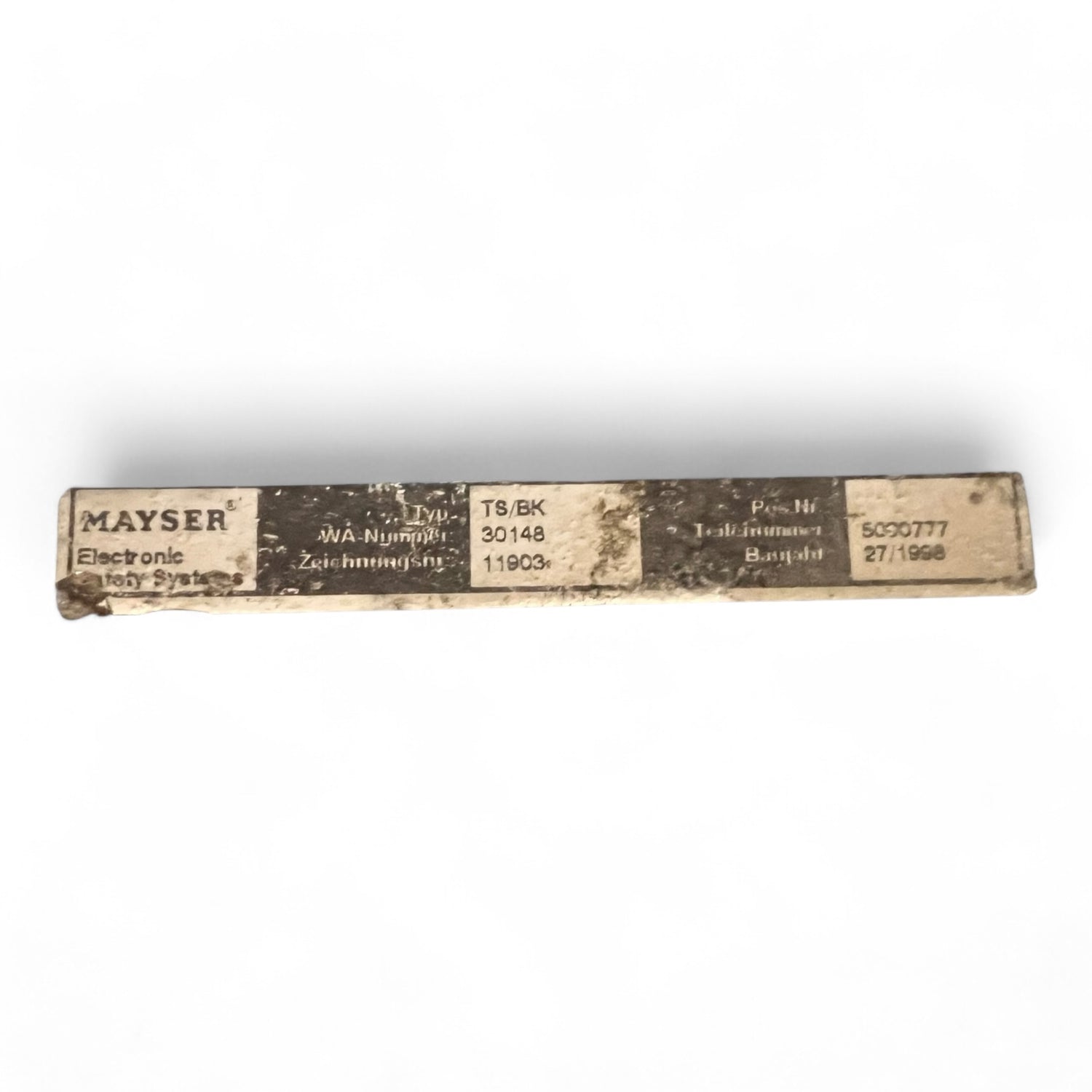 MAYSER Trittmatte Sicherheitsschaltmatte 1600 x 500 x 11 mm  Typ TS/BK Art.Nr.5090777