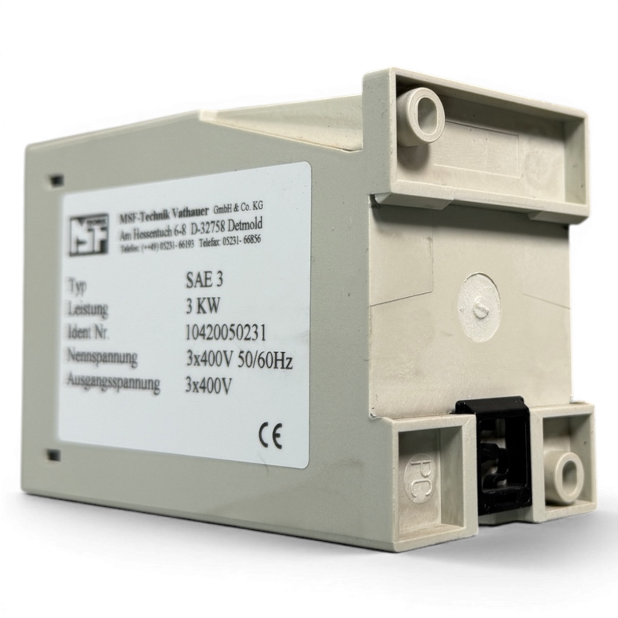 MSF Technik Vathauer SAE 3 Sanftstarter 3 kW Art.-Nr.MSF Technik Vathauer SAE 3 Sanftstarter 3 kW Art.-Nr. 10420050231 Softstarter 3x400V Softstarter 3x400V