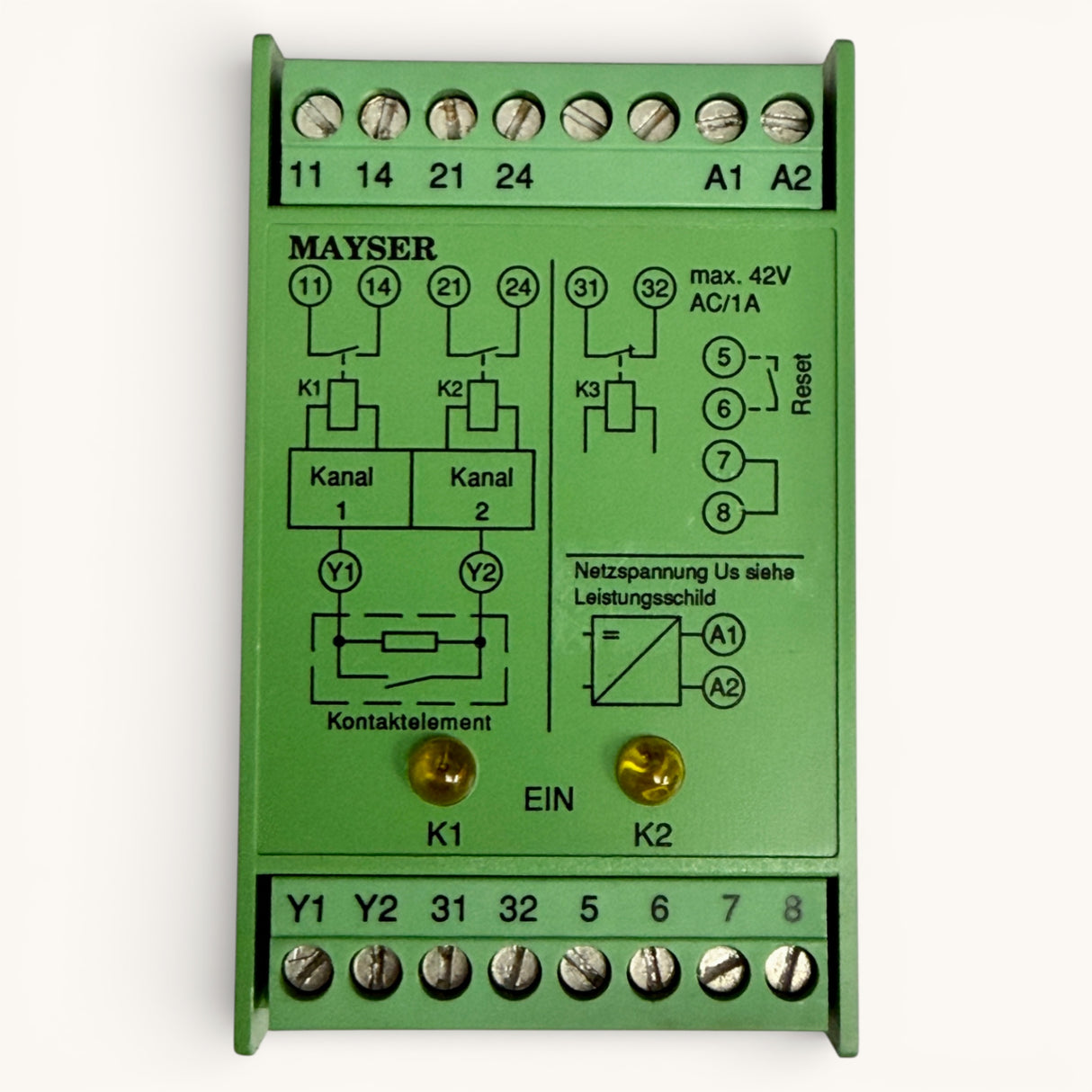 MAYSER Sicherheitssteuergerät SG EFS 104 ZK2/1 | Art.-Nr. 1002115 (safety control unit, safety relay)