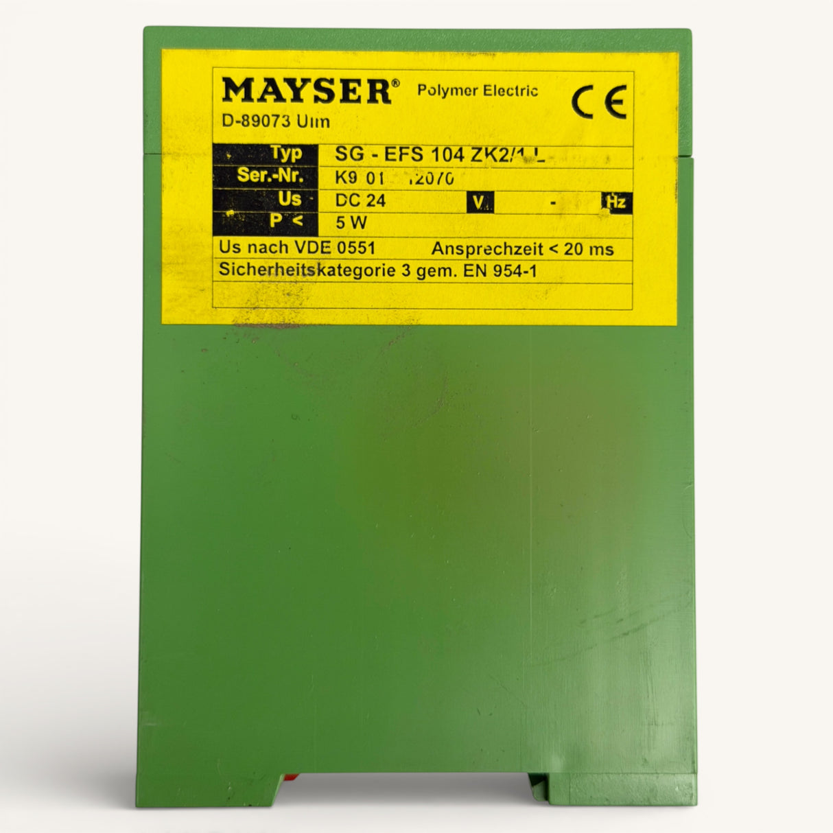 MAYSER Sicherheitssteuergerät SG EFS 104 ZK2/1 | Art.-Nr. 1002115 (safety control unit, safety relay)