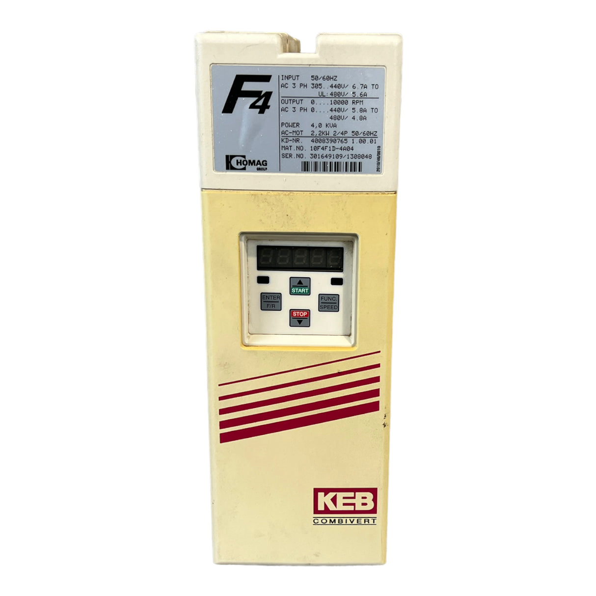 KEB  HOMAG  Combivert F4  10F4F1D-4A045  2,2 KW 4 kVA Umformer
