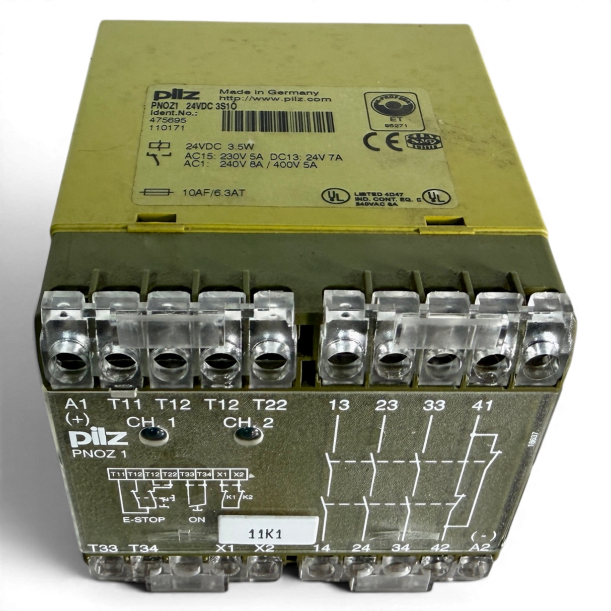 Pilz Pilz Z1MS 1A1R Safety Relay Part No. 679040