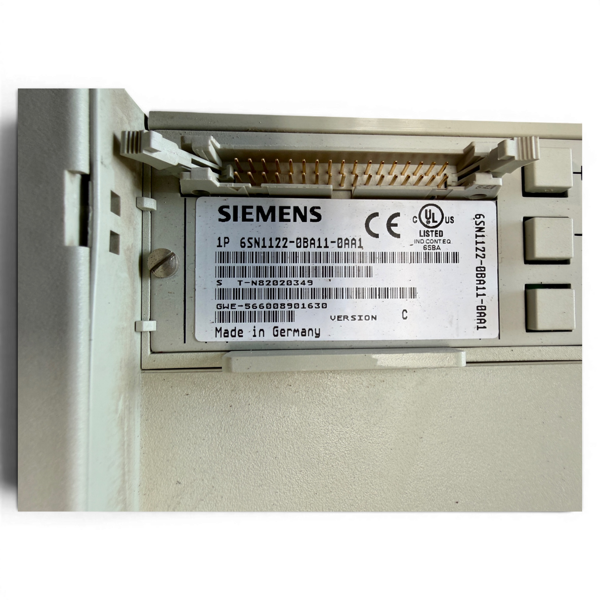 SIEMENS SIMODRIVE LT-MODUL INT. 108A mit Einschub Art.-Nr. 6SN1123-1AA00-0LA0 / 6SN1122-0BA11-0AA1 für IMA 610 V