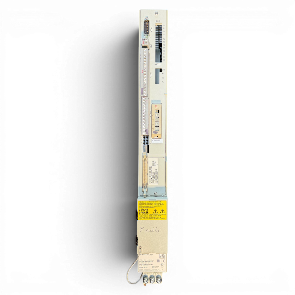 SIEMENS SIMODRIVE LT-Modul INT. 15A Art.-Nr. 6SN1123-1AA00-0AA2 / 6SN1118-0AA11-0AA1 passend z. B. für IMA 610 V