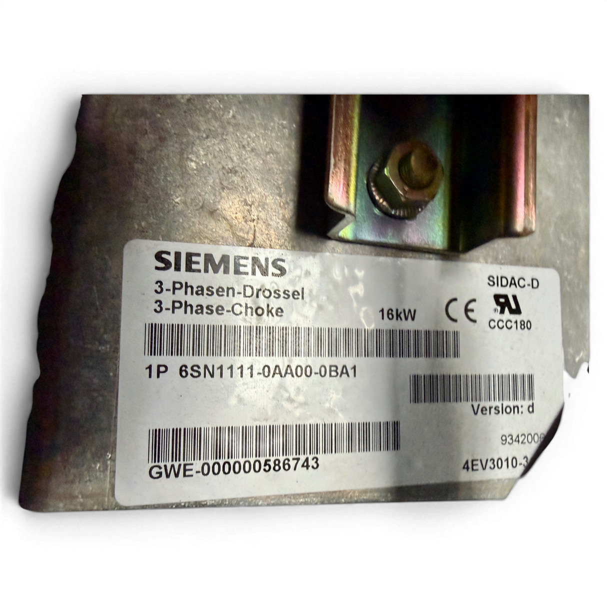 Siemens Netzfilter 16 kW HOMAG IMA BAZ 410 610 Art.-Nr. 6SN1111-0AA01-0BA1