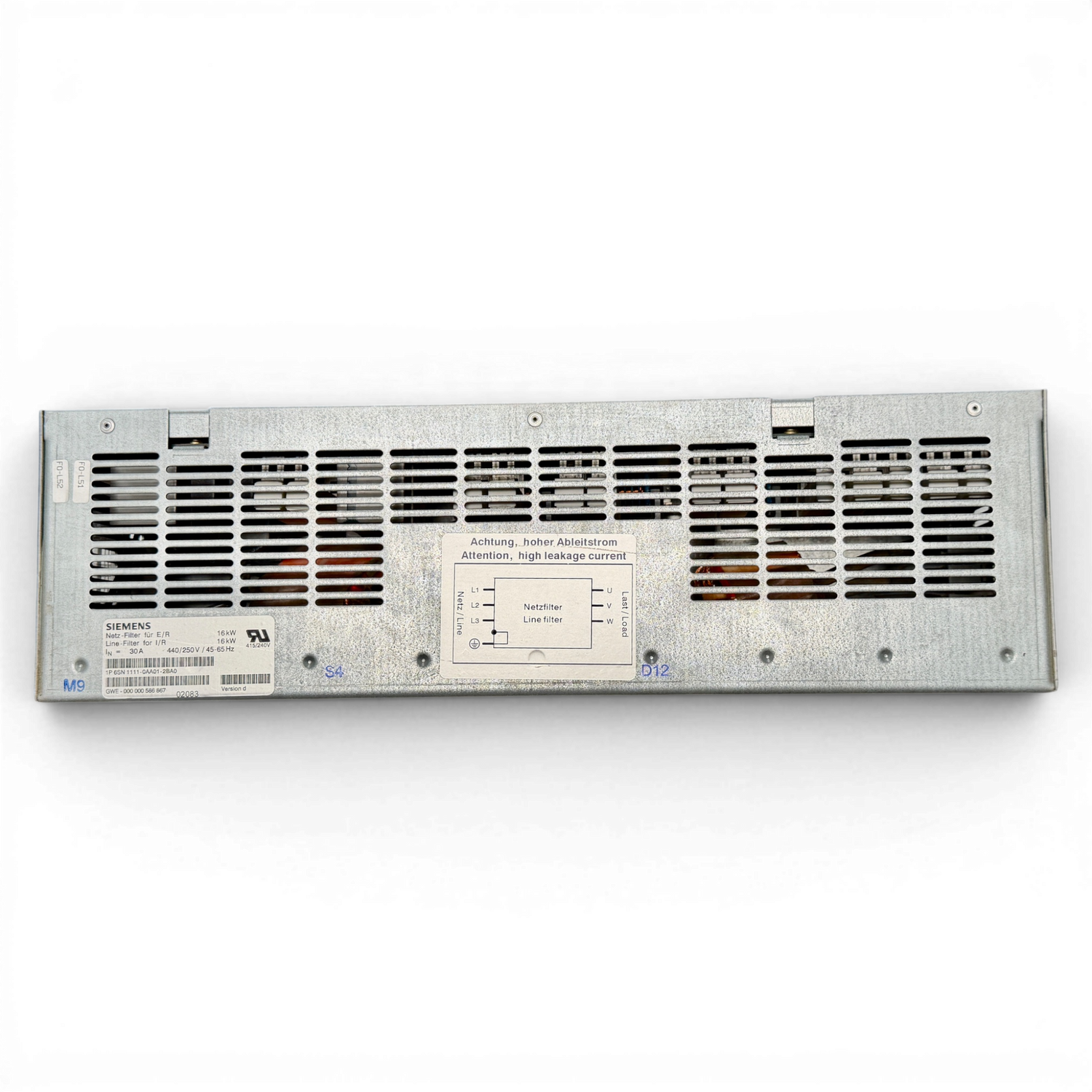 Siemens Netzfilter 16 kW Homag BAZ BOF Art.-Nr. 6SN1111-0AA01-2BA0 – Ansicht 3