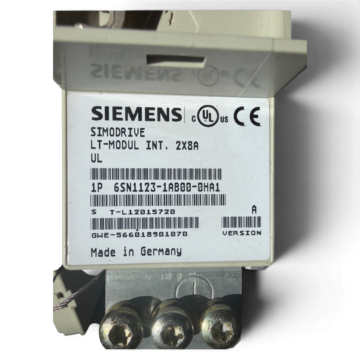 Siemens SIMODRIVE LT-MODUL INT. 2x8A Art.-Nr. 6SN1123-1AB00-0HA1